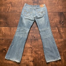 Vintage Levis 517 Bootcut Jeans Mens 34x34 Fits W33xL32 Light Wash Denim Cotton