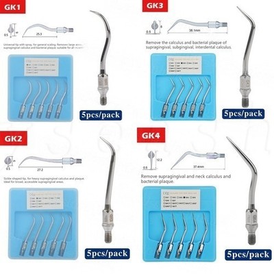 1/5/10pcs Dental Ultrasonic Scaler Scaling Endo Perio Tips for KAVO GK1 GK2 GK4