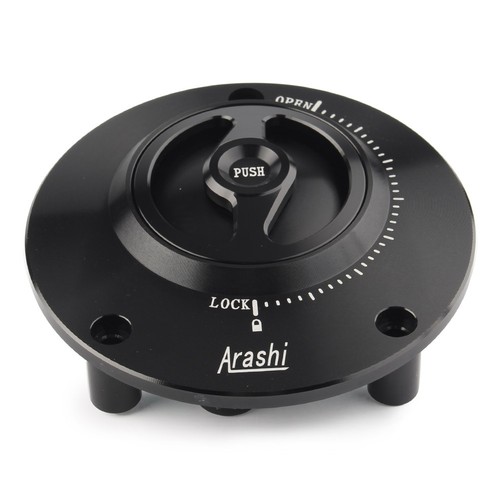 Fuel Filler Cover Gas Tank Cap for Yamaha FJR1300 FZ1 FZ6 YZF R1 R6 Black - Picture 1 of 12