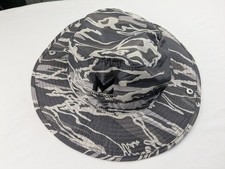 Mission Cooling 3" Snap Up Brim Bucket Sun Hat Gray Camo Draw String