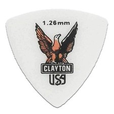 Clayton Acetal Rounded Triangle Guitar Picks - 1.26mm - 72-Pack