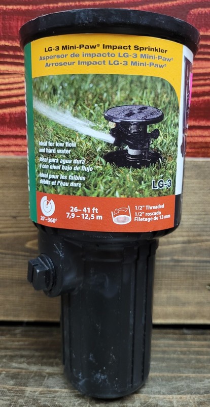 Rain Bird LG-3 Mini-Paw Impact Sprinkler (LG-3) (New Shelf Wear)