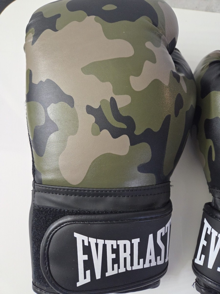 Everlast Boxhandschuhe Spark Glove – Für Training & Fitness, Grau Camouflage | PU-Leder, Mit Stoßdämpfung & Mesh-Einsatz