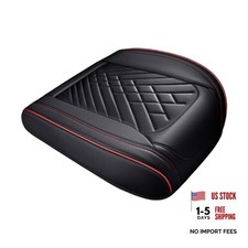 Leather Front Car Seat Covers Anti-slip Breathable Bottom Car Seat Blackred Leather Front Car Seat Covers Anti-slip Breathable Bottom Car Seat Blackred