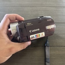 Canon FS100 Camcorder Purple 48x Zoom 2.7" LCD Tested Accessories Included