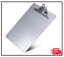 Metal Clipboard, Contractor Heavy Duty Aluminum Clipboard with Single Plate