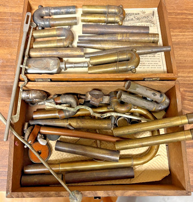 Vintage Vincent Bach et al Brass Horn repair parts/spare parts, good condition.