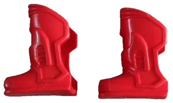Earth Force Motu Ko Major Blaster Barton Botas Zapatos Parte 1985 Vintage