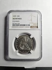 1870 Seated Liberty  Half Dollar - AU details - Toning ** nice coin !!