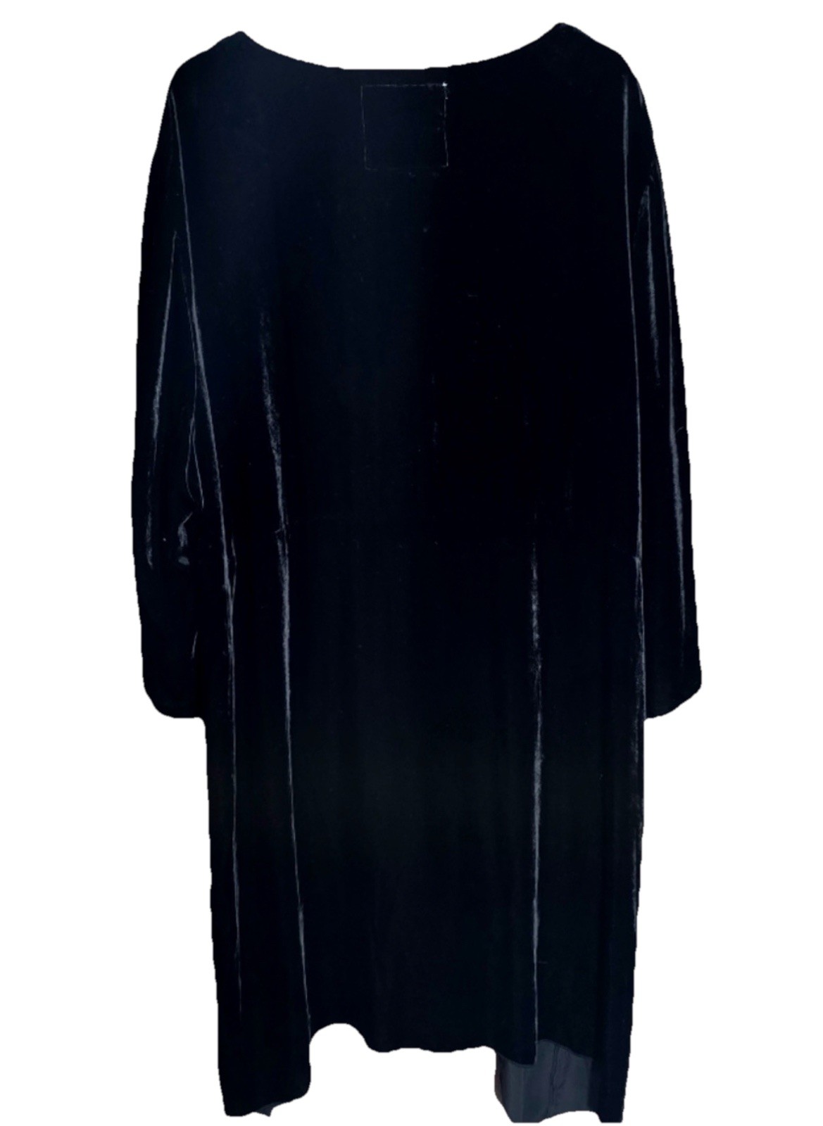 Johnny Was 3X 3XL Plus Black Velvet Shift Mini Dress Tunic Top Embroidered NWT