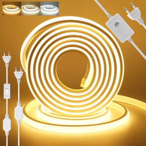 230V COB LED Streifen Stripe IP67 Lichtband Leisteband Lichtschlauch Wasserdicht