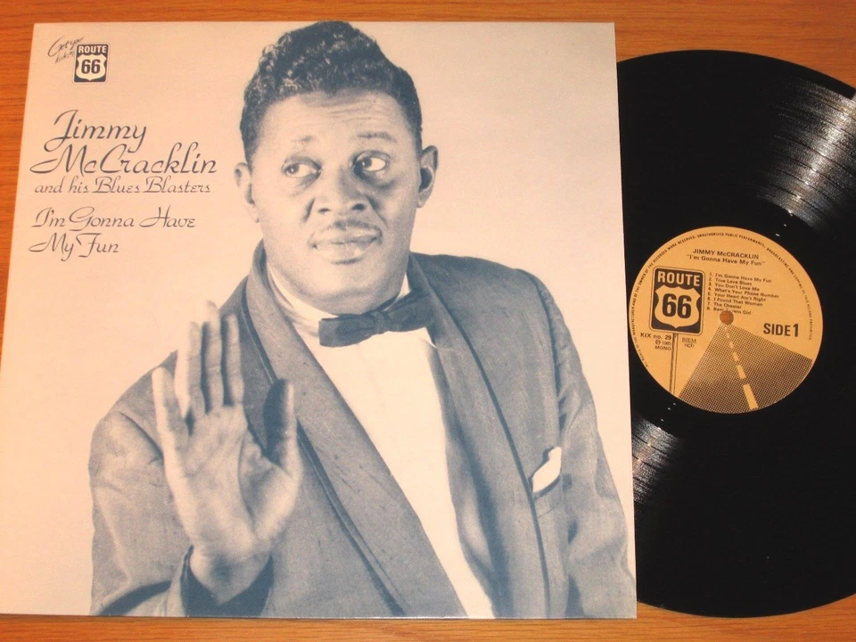 LOT of 2 IMPORT BLUES LPs - JIMMY McCRACKLIN - ROUTE 66 KIX-12 & KIX-29 - Image 3 of 4