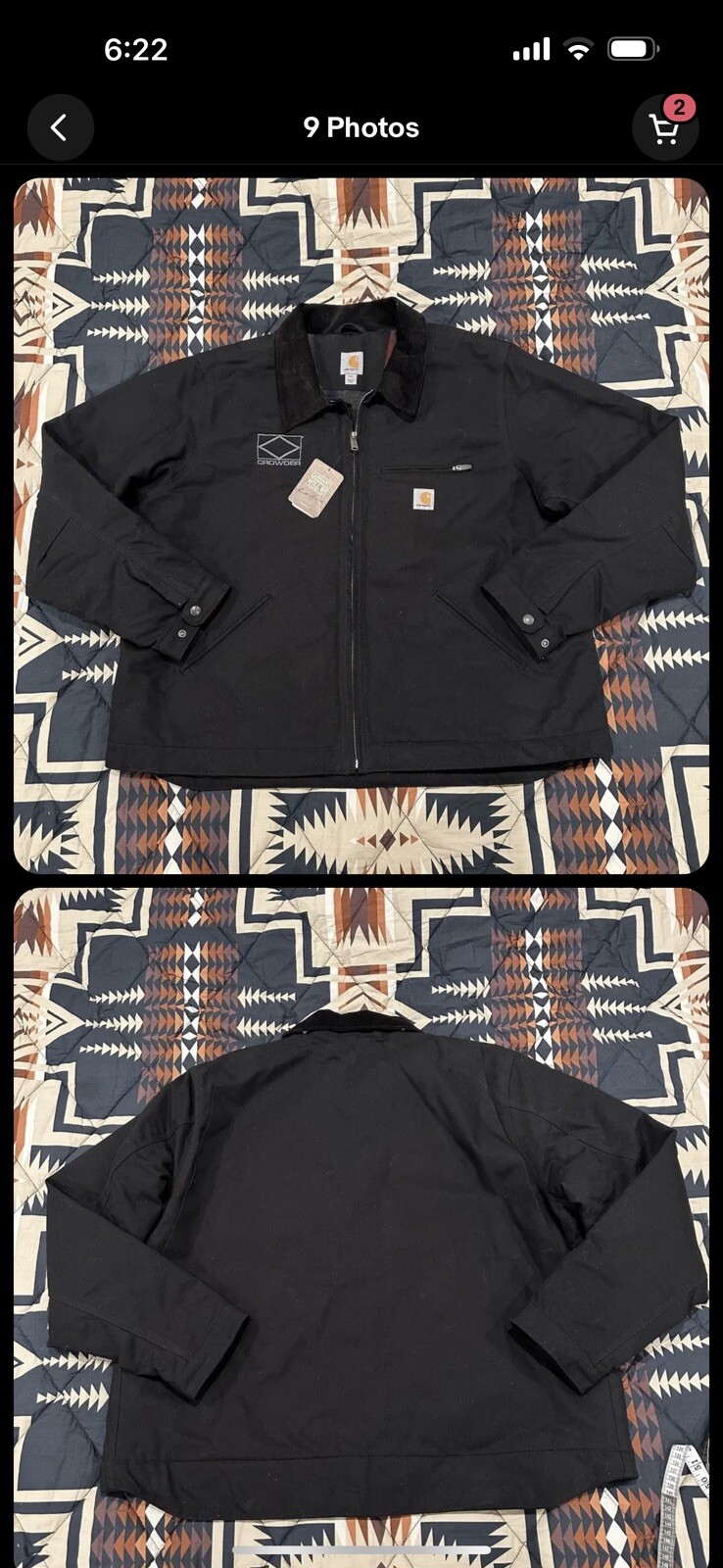 mens black carhartt detroit jacket