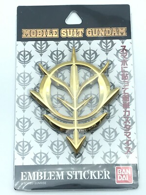 Mobile Suit Gundam / Principality of Zeon Emblem Sticker / GOLD ...
