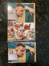 Mike Trout Lot 2021 Topps Stadium Club Red Foil #200 SP + Base + SCG-21 Insert