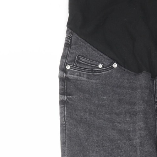 H&M Womens Grey Cotton Blend Skinny Jeans Size M W32 L29 - Maternity - Picture 7 of 10
