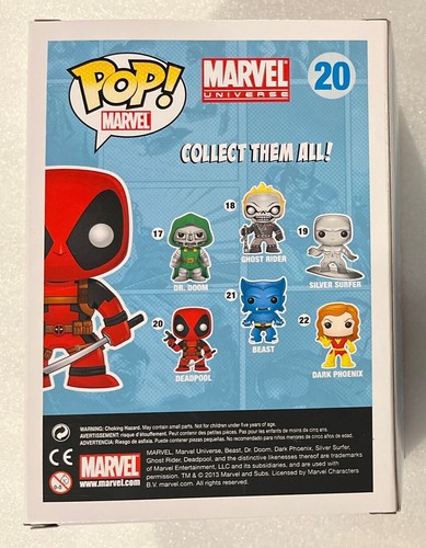 Funko Pop! Marvel Universe Deadpool #20 Vinyl Bobblehead - Picture 5 of 8