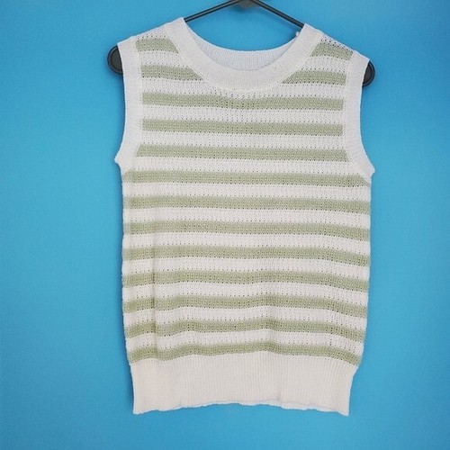 be cool Women's Size S/M Knit Striped Lightweight Sweater Vest