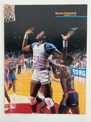 Patrick Ewing Georgetown Hoyas 1984 Vintage Magazine Photo