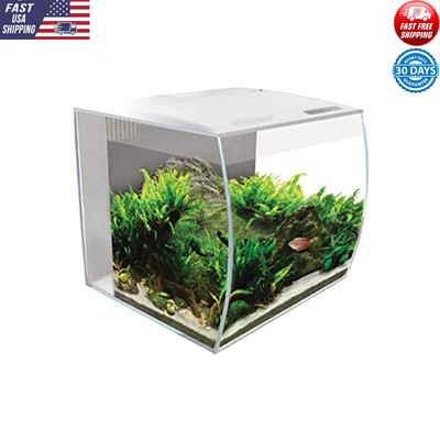 LED Aquarium Kit W/ Powerful 3-Stage Filtration Small Fish 13.78''x12.8''x13.19''