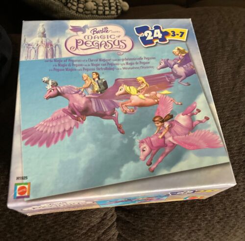 NEW NOS 2005 Mattel Barbie Magic of Pegasus 24 Piece SEALED Puzzle - Afbeelding 1 van 7