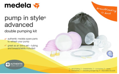 Medela Pump in Style Advanced Double Pumping Kit w/ Authentic Medela Spare Parts
