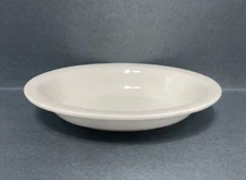 Vintage Buffalo China Oval Serving Bowl Off White USA 10 X 8 Inch