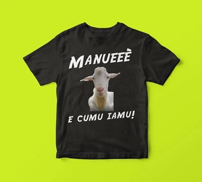 Manue Et Cumu Iamu T-Shirt Maglia TikTok T-Shirt Manueee Été 2022 - Photo 1/2