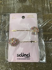 Scunci Fahion Stylish Bobby Pins-1pk of 2pcs-NEW-SHIPS N 24 HRS