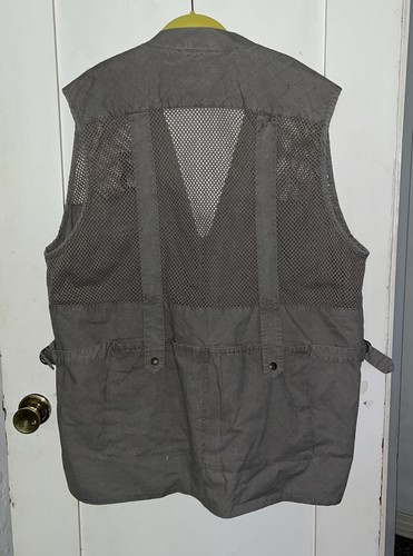 Domke Vest Men XL Beige PhoTOGS Photo Vest Cargo Safari Mesh Khaki Quilt NEW - Picture 2 of 5
