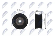 RRK-MS-010 NTY Idler/Guide Pulley, V-Belt for Mitsubishi
