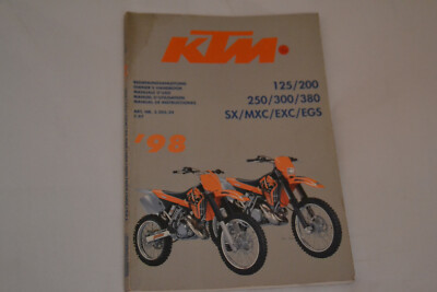 KTM SX/MXC/EXC/EGS ´98 Owner´s Handbook English/German/Italian/French/Spanish