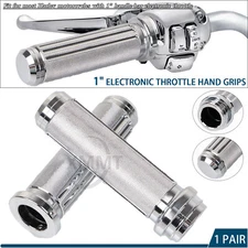 1" Electronic Throttle Handlebar Hand Grips For Harley Road Street Glide FLHX