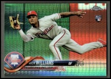 2018 Topps Chrome Prism Refractors #147 Nick Williams RC Philadelphia Phillies