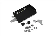 Chrome Battery Carrier Kit fits Harley Davidson