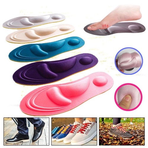 4D Sponge 1Pair Soft Insoles Pain Relief Arch Support Cutting Shoe Pad