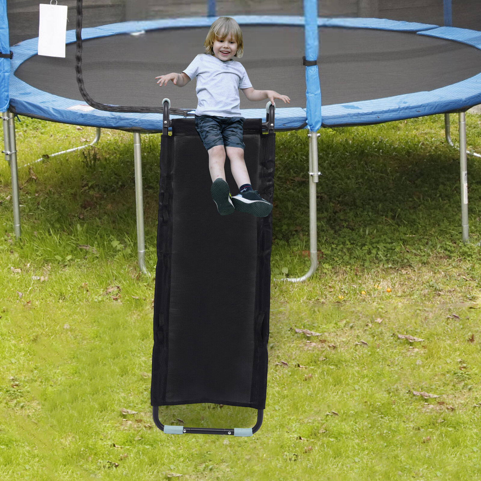 Kids Trampoline Slide 165lb Capacity Indoor Outdoor Slide For