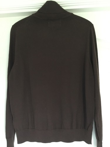 MARKS AND SPENCER RAISIN/BROWN EXTRA FINE MERINO WOOL JUMPER SIZE 22 BNWT - Picture 3 of 4