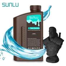 SUNLU Water Washable 3D Printer Resin 1KG 405nm UV Fast Curing LCD/ SLA/ DLP