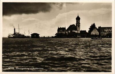 Old postcard AK WASSERBURG a. Lake Constance Germany (866074)