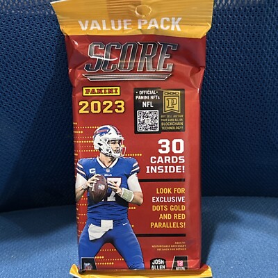 2023 PANINI SCORE NFL FOOTBALL ''IN STOCK'' VALUE FAT PACK (30 CARD) PACK CJ?  