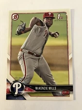 McKenzie Mills 2018 Bowman Prospects 1st Bowman #BP87 Philadelphia Phillies