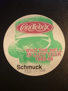 1995 CANDLEBOX - Green Schmuck backstage pass-unused-NOT SOLD TO THE PUBLIC