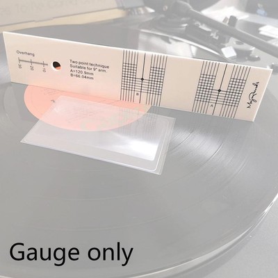 Phonograph Cartridge Stylus Alignment Protractor Tool Gauge UK Calibration G6Q9
