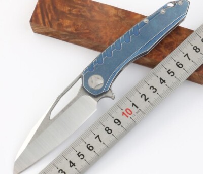 Y-START NEW Camping Knife Hunting Folding Knife D2 Blade All steel Handle-MC6512