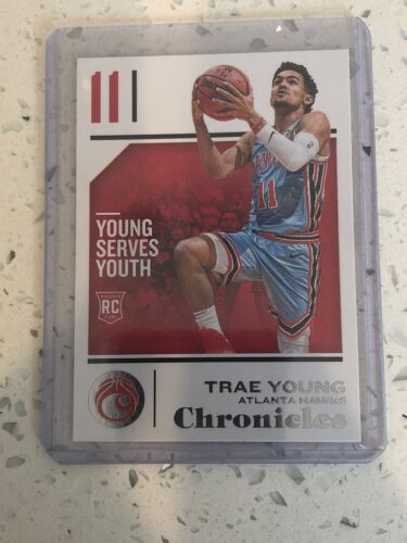 Trae Young Panini Chronicles Silver Font Rookie Card | eBay