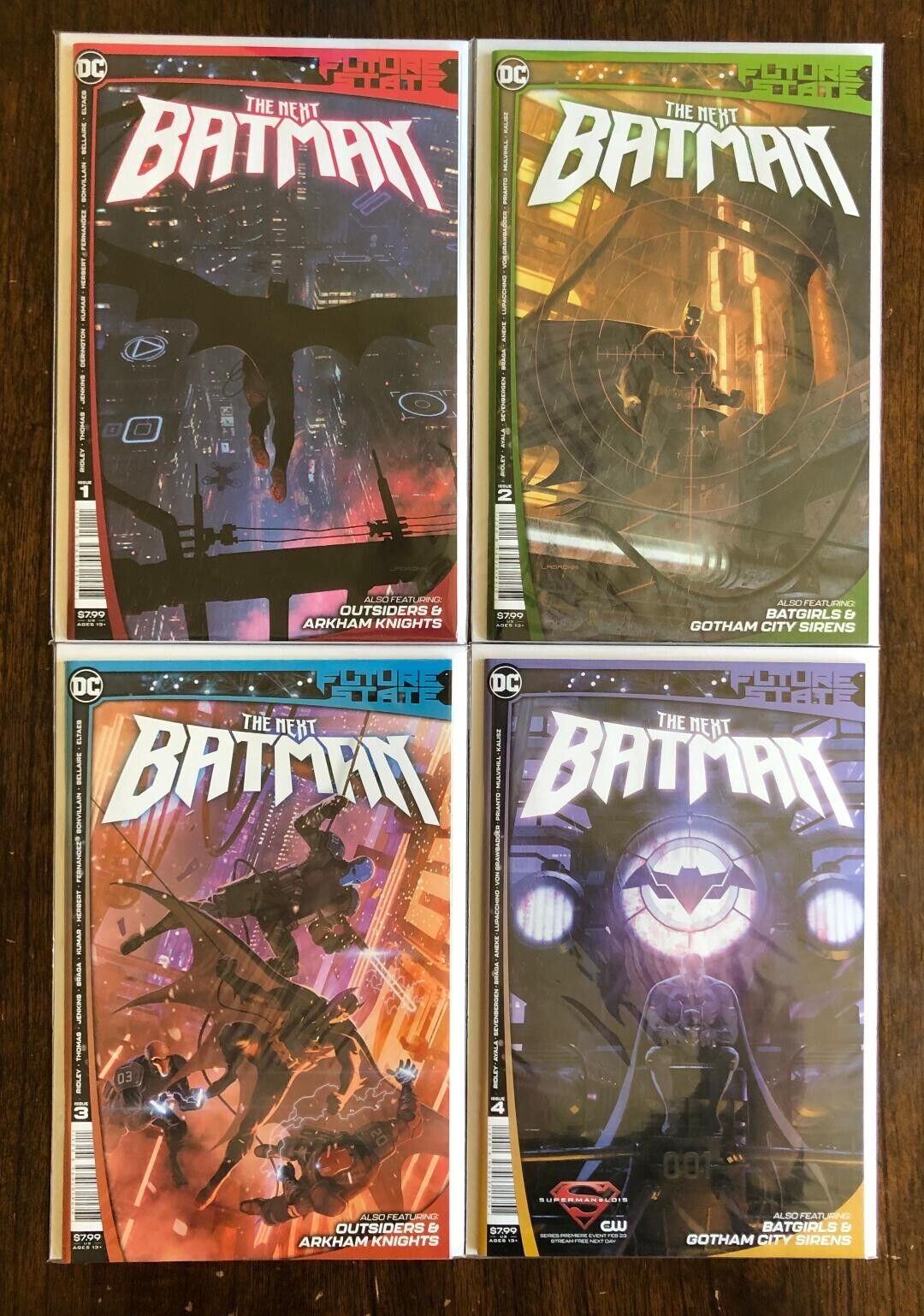 THE NEXT BATMAN 1 2 3 4 FUTURE STATE COMPLETE SET 1st TIM FOX BATMAN DC COMICS
