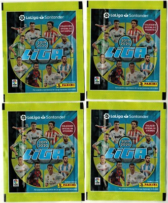 Brazil version 2019-20 Panini Spain La Liga Santander Soccer Sticker Pack x4