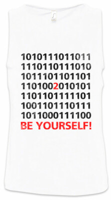 Be Yourself Binary Herren Tank Top Code Fun Geek Nerd Admin Computer Scientist