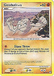 Pokemon Diamond & Pearl Mysterious Treasures- Geodude Card 84/123